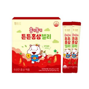 함소아 홍키통키 유아용 튼튼 홍삼젤리 30p, 600g, 1박스