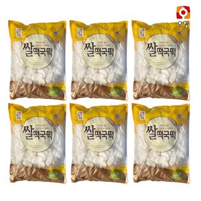 [다만세푸드] 사조 오양 쌀떡국떡 2kg x 6봉 (업소용), 6개