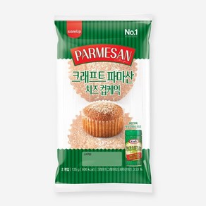 삼립 간식 빵 크래프트 파마산 치즈컵 케익, 6개, 135g