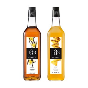 1883 바닐라 시럽 1000ml+1883 파인애플 시럽 1000ml, 1L, 2개