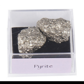 천연 황철석 원시 치유 크리스탈 스톤 표본 컬렉션 미니 박스 특이한적 홈 데코, [01] Pyite (4x3x2cm)