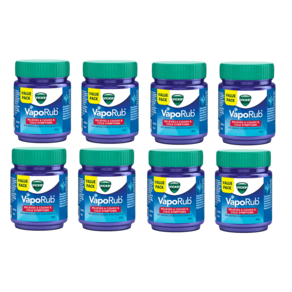 Vicks Vapoub Balm with Menthol Campho & Eucalyptus Oil  Relieves 6 Symptoms of Cough & Cold, 8개, 50g