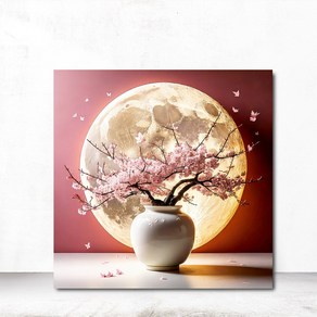 돈들어오는 달항아리 돈나무 황금나무 해바라기 풍수그림 액자 10종 인테리어 그림, 액자캔버스S