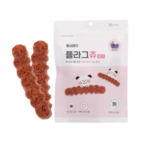 뽀시래기 플라그츄 강아지 치석제거껌, 핑크 눈건강, 120g, 4개