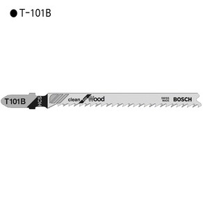 [5개입] [BOSCH] 보쉬 직쏘날 목재용-깔끔한절단 T101B 전장100mm 직소기날, 1개