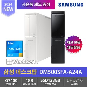 삼성 데스크탑5 DM500SFA-A24A 4GB/SSD128GB/WIN11, 화이트, 4GB