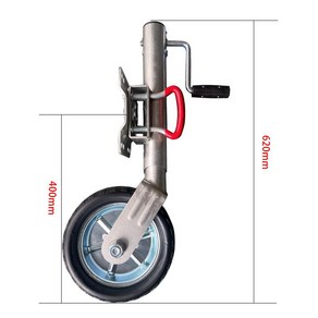 트레일러 잭 카라반 이동 아웃트리거받침대 바퀴 고하중, 사이드 스윙 10인치(장착 키트 제외), 1개