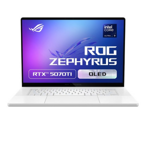 에이수스2025 ROG 제피러스 G16 코어Ulta9 인텔 2세대 지포스 RTX 5070 Ti, 플래티넘 화이트, 1TB, 64GB, WIN11 Home, GU605CR-QR153W