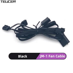 TEUCER JM1 PC 냉각 선풍기 ARGB 미러 사이클 조명 효과 PWM 수냉 360mm 쿨러 선풍기 8002000RPM 1 개, 1) Black Cable - ARGB - As Sho