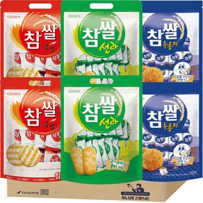 블루존 참쌀세트(참쌀선과 253g x 2 + 참쌀설병 270g x 2 + 참쌀누룽지219g x 2), 1세트