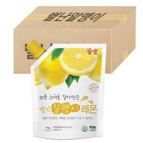 꽃샘 별난알맹이레몬차, 1kg, 8개