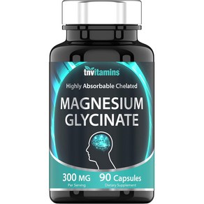 마그네슘 글리시네이트 300MG 90캡슐 45일분 고함량 Magnesium Glycin, 마그네슘 글리시네이트 300MG  90캡슐, 1개, 90정