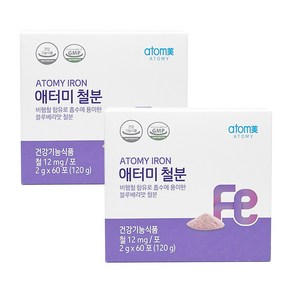 애터미 철분 60포 60일분 (애터미 영양제), 120g, 2개