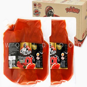 베트남 핫칠리소스 옹차바 스리라차 매운맛 대용량업소용[고추42%]2.2kg ongchava tuong ot siacha chilli sauce, 2.25kg, 6개