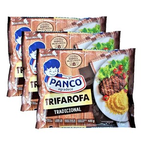 3봉 세트 파로파 400g 판코 카사바 가공품 TRIFAROFA TRADICIONAL PANCO, 1.24kg, 1개