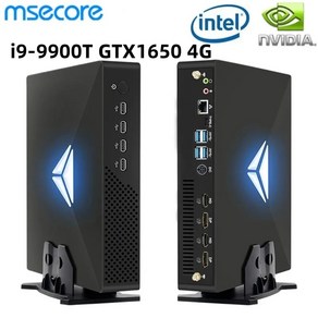 일체형PC 게임용 미니 MSECORE 인텔 코어 i99900T GTX1650 4GB 전용 카드 게임 윈도우 11 데스크탑 컴퓨터 NVME SSD 2 DDR4 4K wifi6 MV2, 없음, 없음, 4) No SSD No RAM  I3 10100F GT