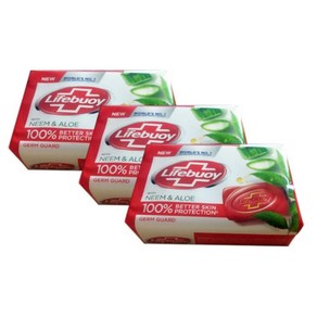 Lifebuoy 님과 알로에 비누 포함 125g x 3, 3개