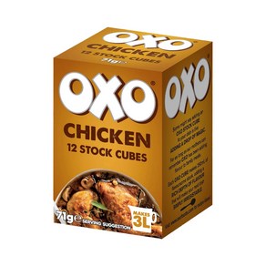 영국 옥소 치킨 스톡 큐브 71g Oxo Chicken Stock Cubes, 1개