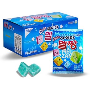 새콤달콤 사이다 오리지널 멜짱 20g x30개 사이다맛 사무실 학원 아이들 간식, 30개