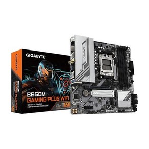 GIGABYTE B650M 게이밍 플러스 Wi-Fi AM5 LGA 1718 AMD B650 M-ATX DDR5 PCIe 4.0 M.2 PCIe 4.0 USB 3.2 Gen