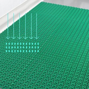 조립고무발매트 배수 매장 운동장 신발장 PVC 아이안전 사우나 세탁실매트, 1개