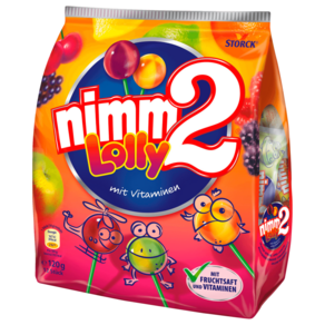 님투 Nimm2 롤리 팝입, 120g, 1개