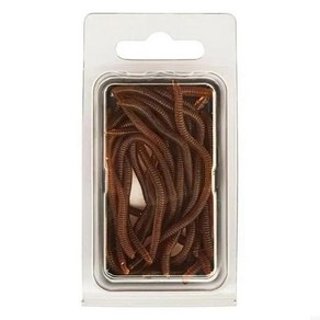 소프트 루어 실리콘 웜생생한가짜 지렁이 미끼 낚시 바다 태클, 2. 8cm20 packs, 1개