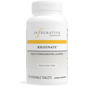 Integrative Therapeutics 인테그라티브 Rhizinate Deglycyrrhizinated Licorice - Fructose Free 100 CHEW TABS