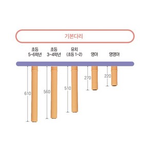 현대교구전용 책상다리 기본다리 플라스틱다리