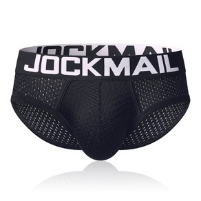 JOCKMAIL 남성 패션 스포츠 수영 비치서핑 삼각팬티 아이스 나일론 메쉬 통풍 소프트 속옷입니다