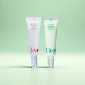 클리어디어 미나리 젤 세럼 미나리 수딩 크림, 세럼 30ml 크림 30ml, 1개, 30ml