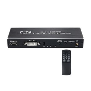 OU943 Coms 1x4 HDMI 비디오월 멀티비젼 컨트롤러 / 4K 1080P 오디오광 출력 / 1x1 1x2 1x3 1x4 2x2 / 하나의 기기를 여러대의 모니터로 시청, 1개