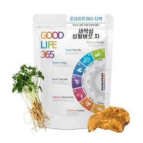 굿라이프365 새싹삼 상황버섯 새싹인삼차 삼각티백 15개입, 1.2g, 15개