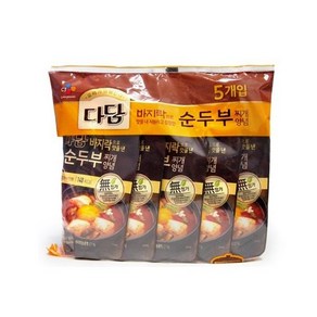 CJ제일제당 다담 바지락순두부 찌개양념 140g, 5개