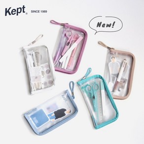 kept 페이브 펜 케이스 파우치 KPF1085 필통 5COLOR, 1개, 02. Dusty puple 더스티 퍼플