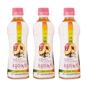 연호 해피 복숭아녹차 350ml x 40페트 차음료, 40개