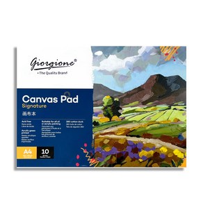 캔버스패드 유화 아크릴물감용 캔버스 스케치북 canvas pad, A3