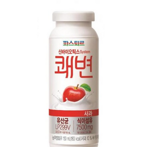 마시는요구르트(저당) 쾌변 사과 파스퇴르 150ML, 20개