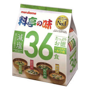 마루코메 저염 미소시루 된장국 36식, 760g, 1개