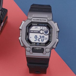 CASIO 카시오 W-737H-1A2 남성 학생 군인시계 스포츠시계