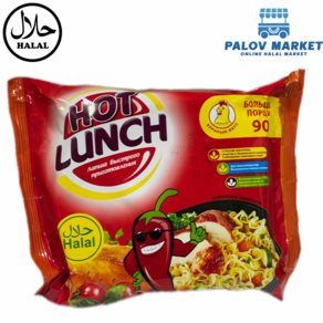 HOT LUNCH SPICY CHICKEN TASTE 90g 핫런치 매운 치킨맛 90g, 2개