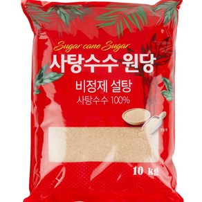 슈가푸드 비정제원당 비정제설탕 원당 사탕수수당 (슈가푸드), 10kg, 1개