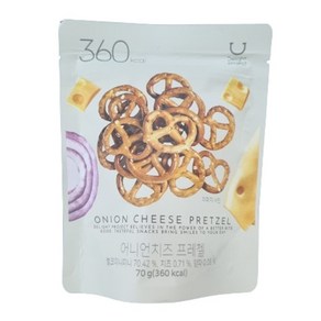 딜라이트 프로젝트 프레첼 스낵 70g  어니언치즈, 3개