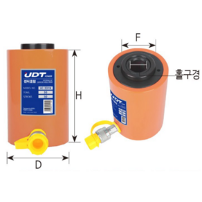 관통형 유압램 UC-201N 센터홀램 유압작기 관통램, 1개