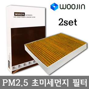 우진필터 PM2.5 초미세먼지 랜드로버 에어컨필터 2SET, 레인지로버 이보크 (L538)/YCV02_2SET, 2개