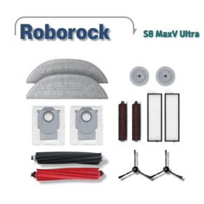 로보락 S8 MaxV Ulta 소모품 세트 사이드브러쉬 필터 먼지봉투 물걸레 메인브러시 호환, 1개