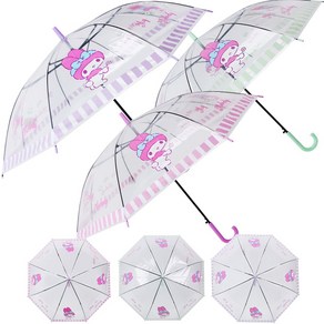 산리오 마이멜로디 신나는 투명 우산 / 캐릭터 장우산