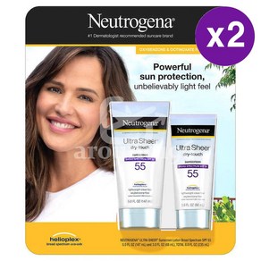 뉴트로지나 뉴트로지나 울트라 시어 썬크림 147ml + Neutogena Neutogena Ulta Shee Dy Touch Sunsceen SPF 55, 2개