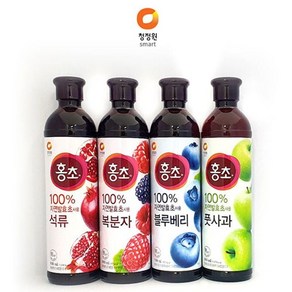 청정원 자연발효 홍초 900ml 석류 블루베리 초음료 식 홍 현미흑초