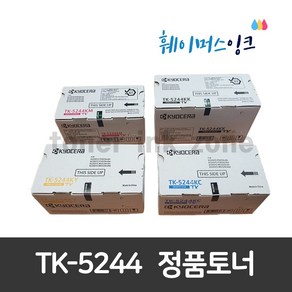 교세라 정품토너 TK-5244KK /C/M/Y ECOSYS P5026cdn M5526cdw P5026cdw M5526cdn M5526cdnG P5026cdnG, 1개, 검정(TK-5244KK)